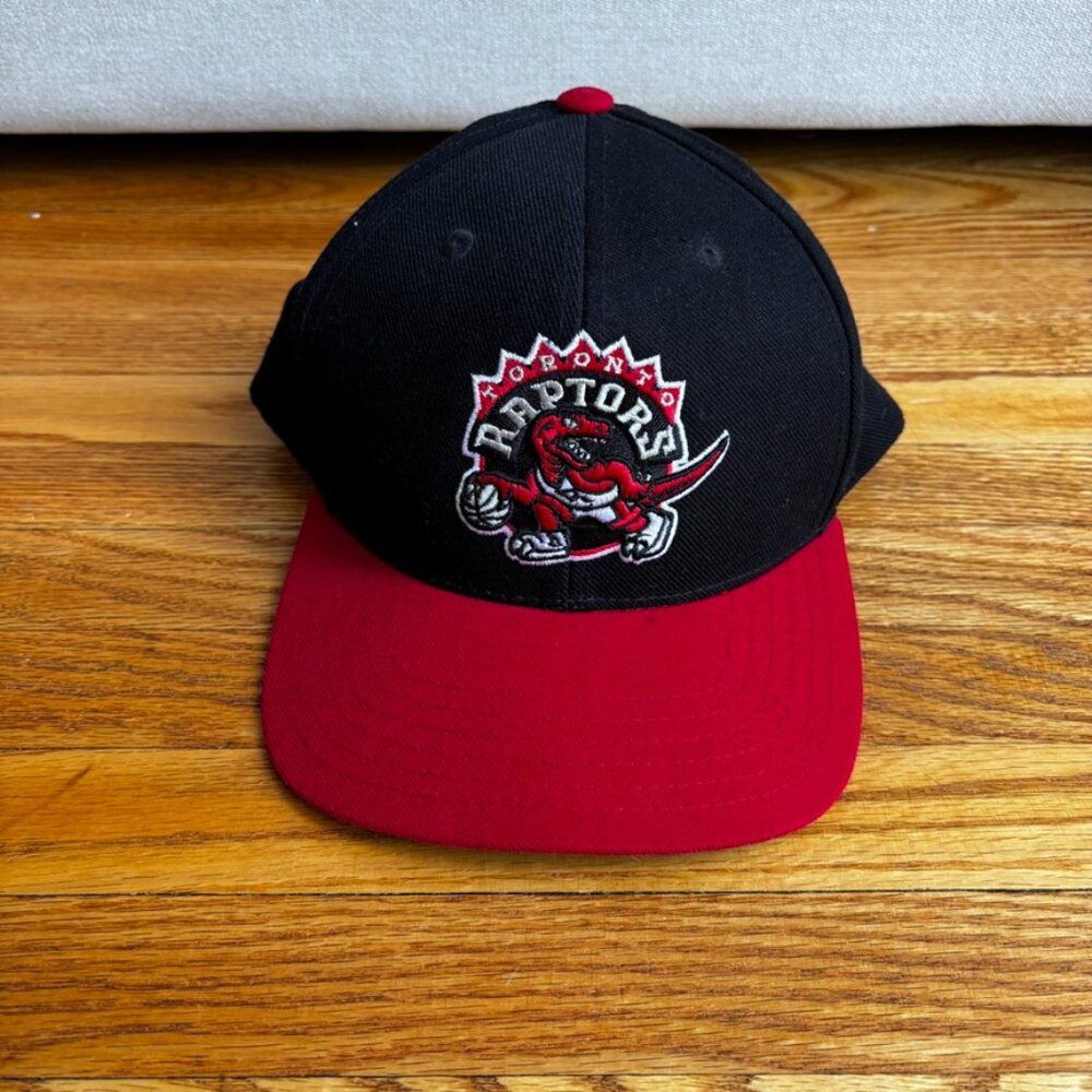 Vintage Adult Toronto Raptors Cap - Black and Red